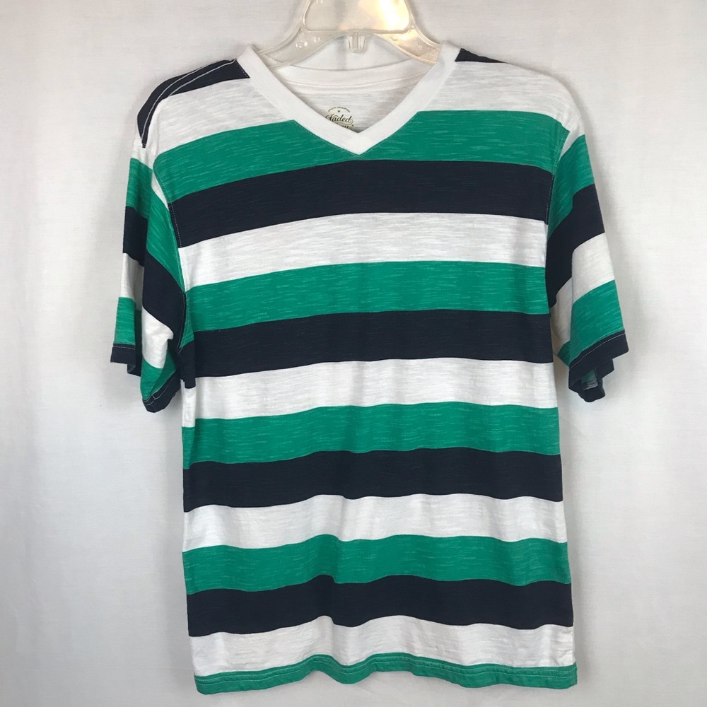 Faded Glory 2XL Youth Striped Short Sleeve T-Shirt